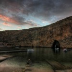 Dwejra: tunel pod skałą, Inland Sea