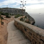 Malta: taras z widokiem na Blue Grotto