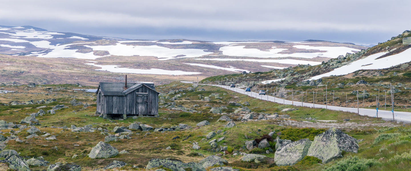 Bezkresne połacie płaskowyżu Hardangervidda